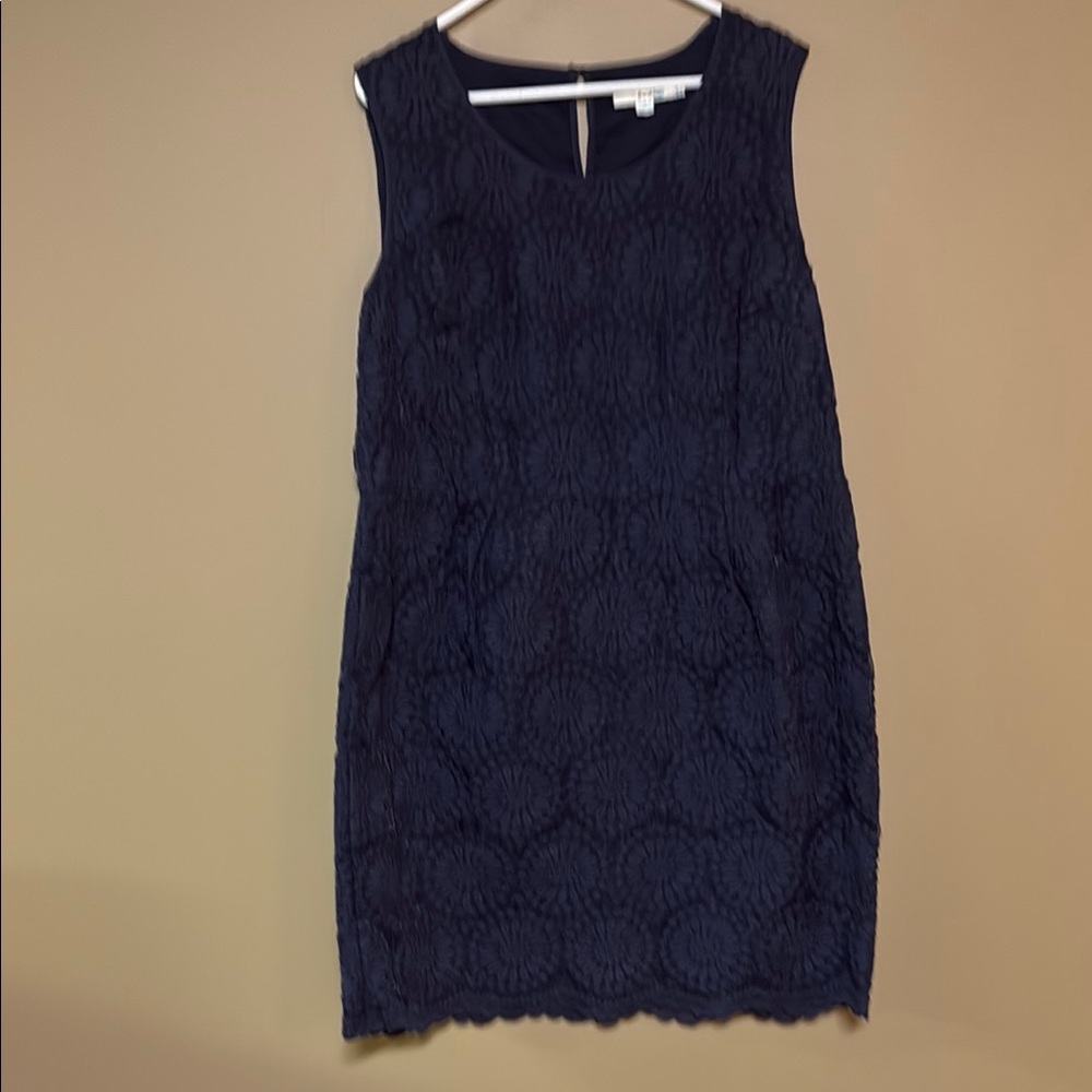 BODEN women’s US16R/UK20R floral Navy Dress. $20.  Excellent condition.